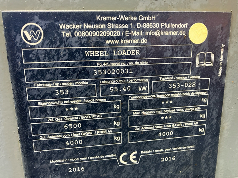 Wiellader Kramer 5095 Top Zustand! inkl. Palettengabel und Schaufel