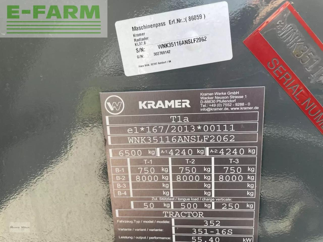 Wiellader Kramer kl 37.8