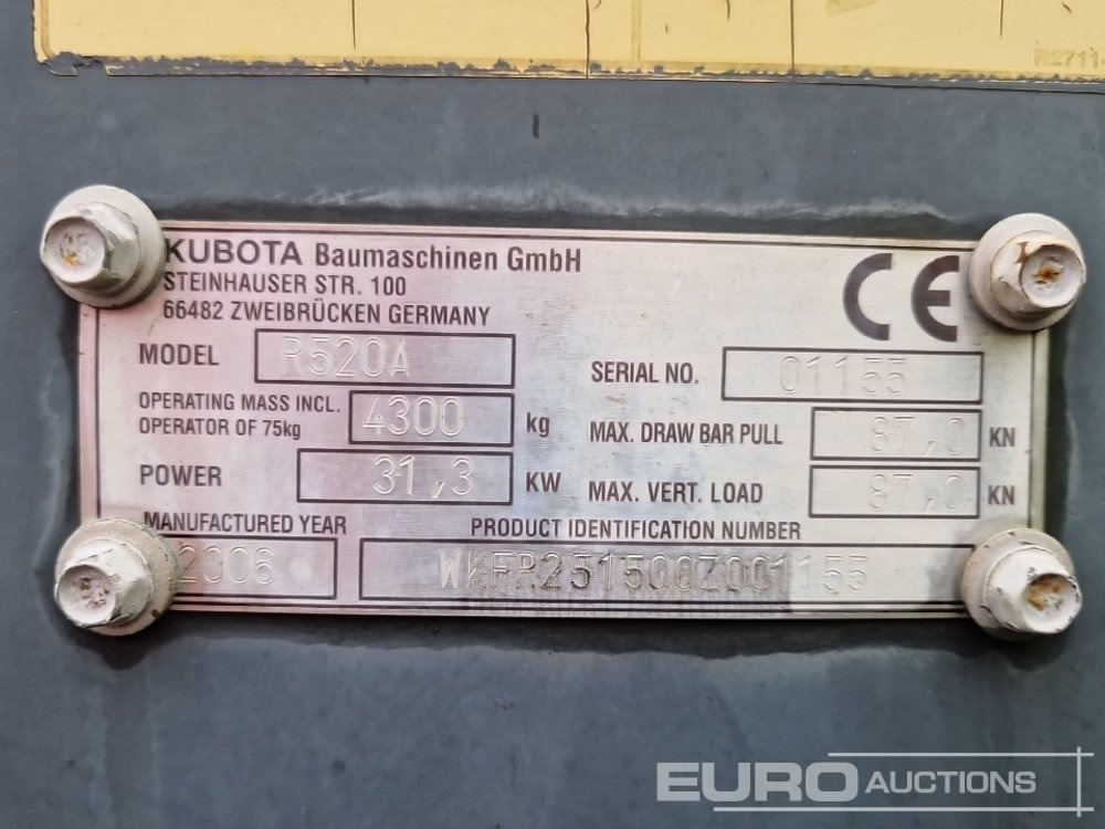 Wiellader Kubota R520