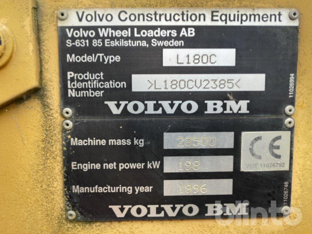 Wiellader L180 c med skopa