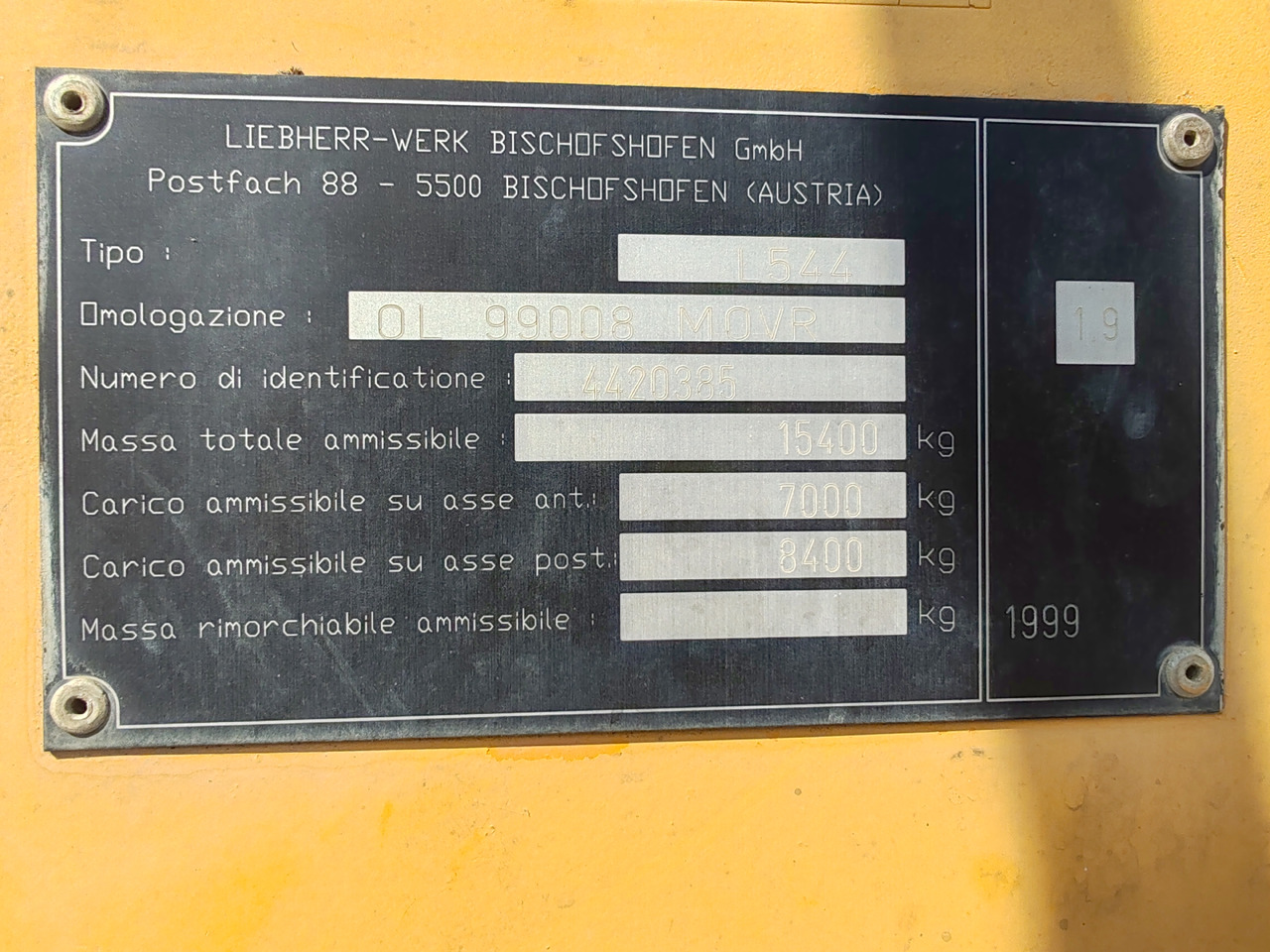 Wiellader Liebherr 544 Incarcator Frontal Vola