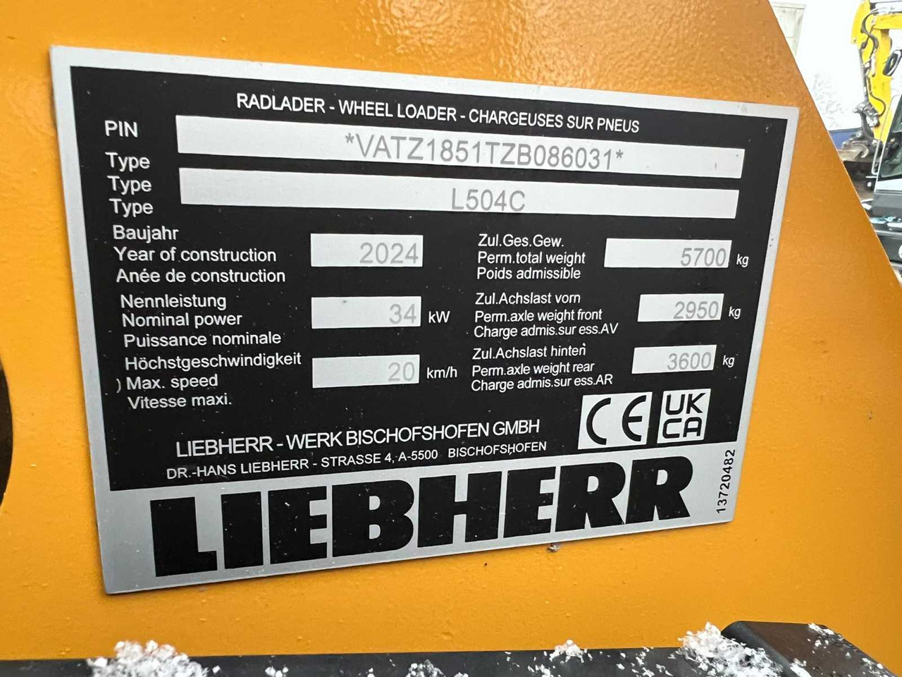 Wiellader Liebherr L504 Compact