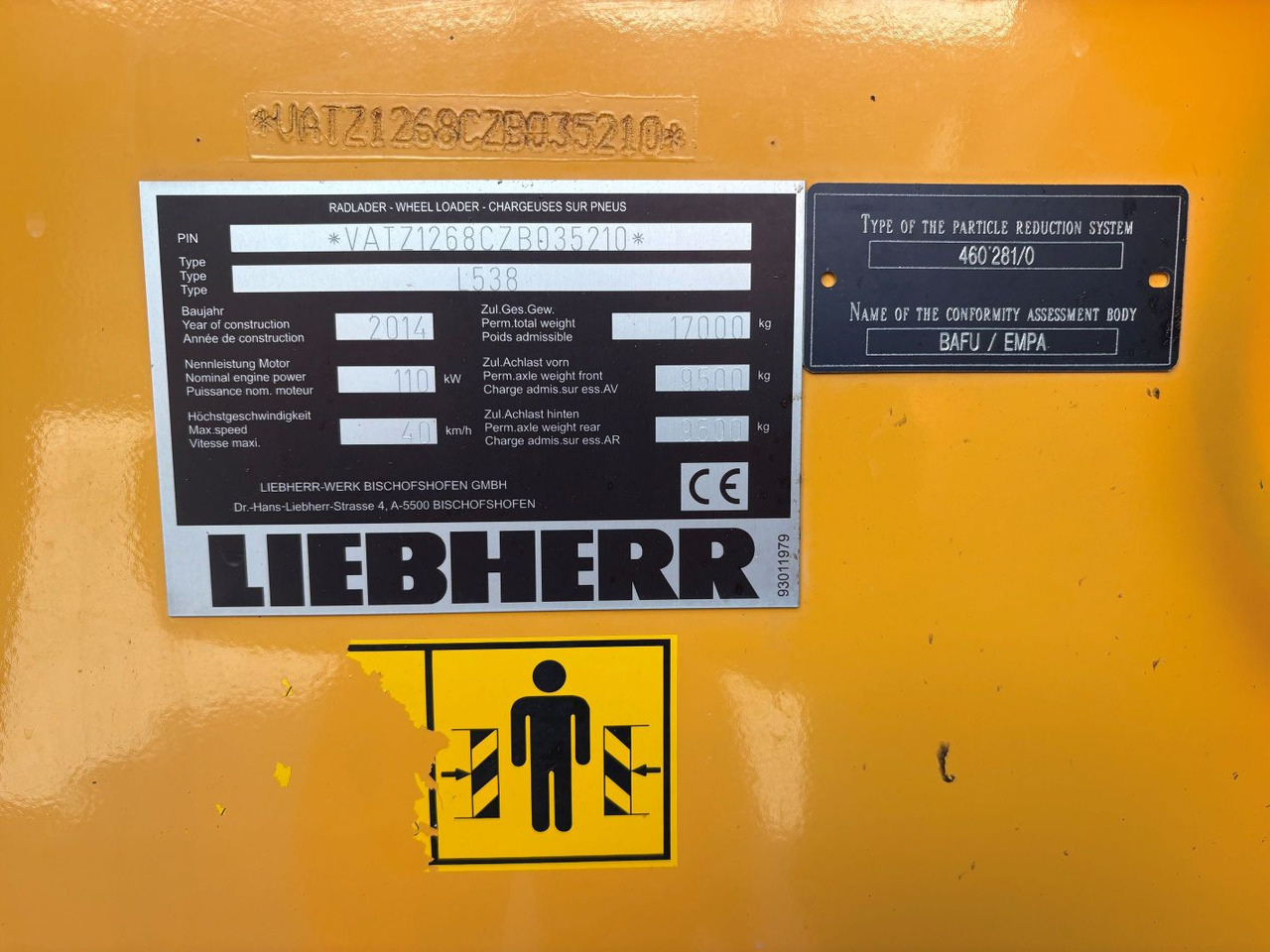 Wiellader Liebherr L538
