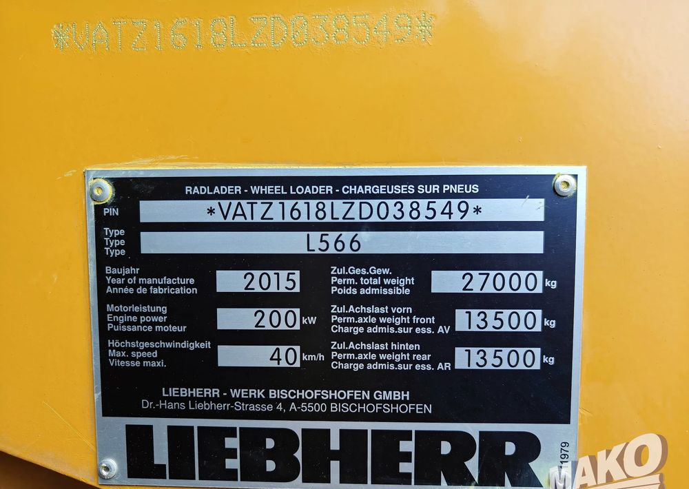 Wiellader Liebherr L566