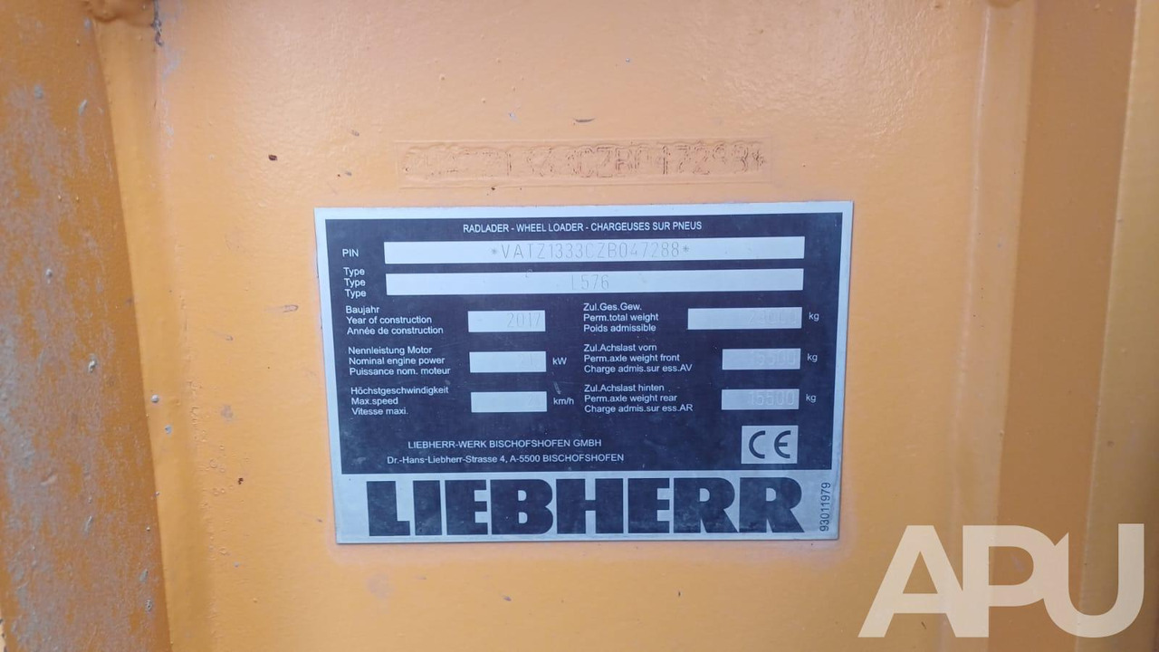 Wiellader Liebherr L576 Xpower