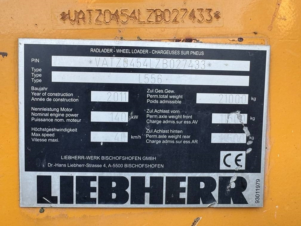 Wiellader Liebherr L 556
