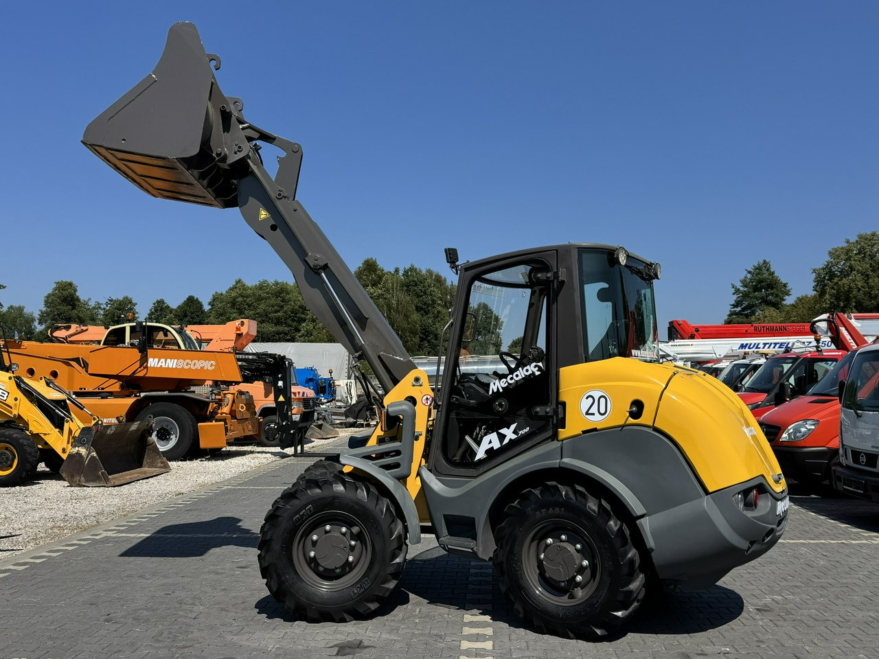 Wiellader Mecalac AX 700 Szybko-Złącze Łyżka Super Stan