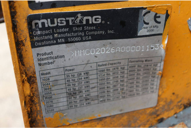 Wiellader Mustang 2026