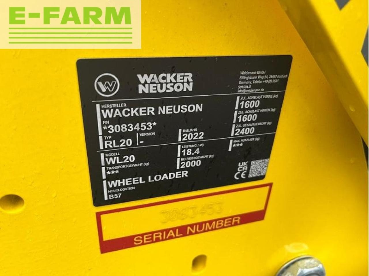 Wiellader Neuson wl 20