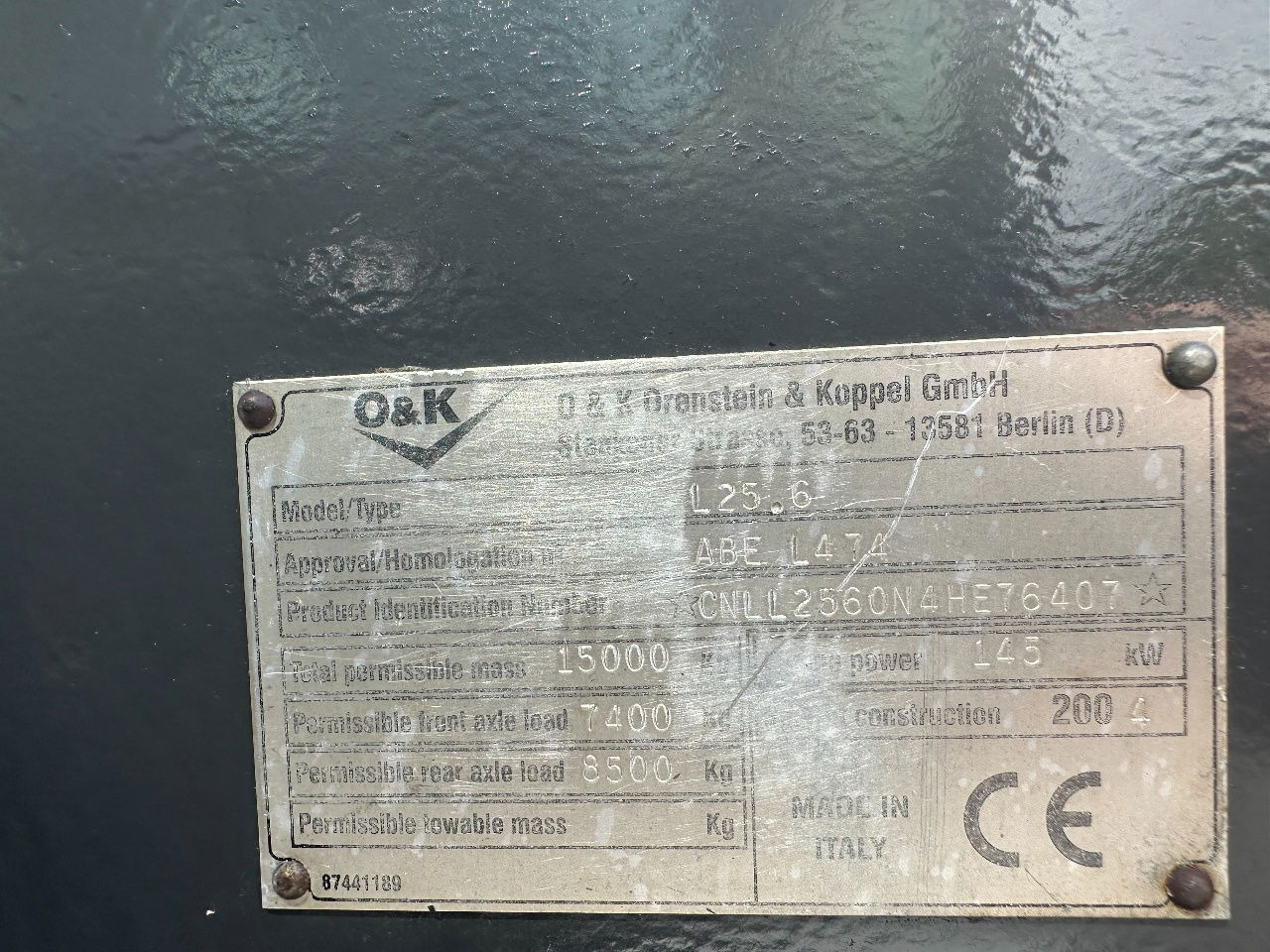 Wiellader O & K 25.6