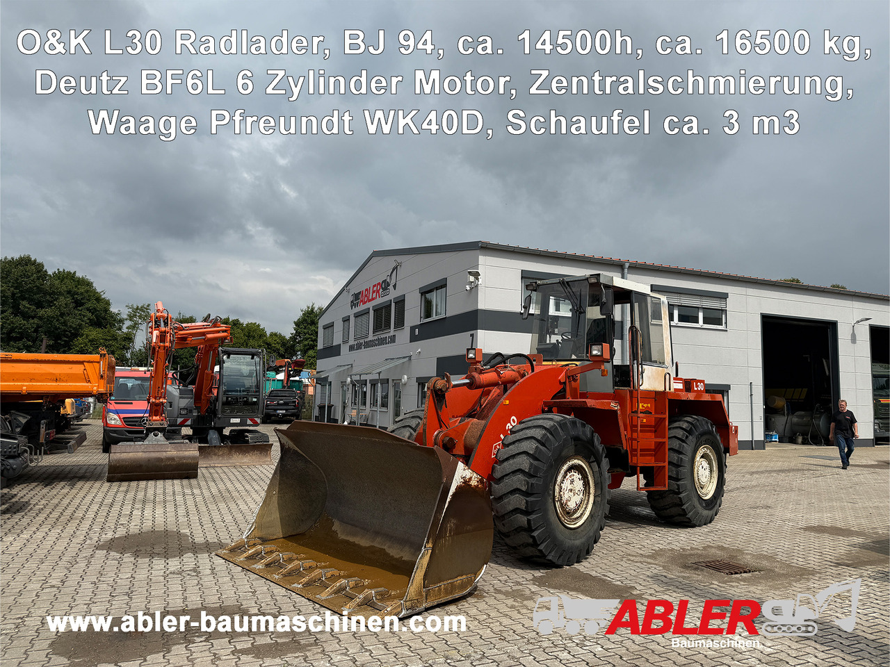 Wiellader O&K L30 Radlader Waage Zentralschmierung