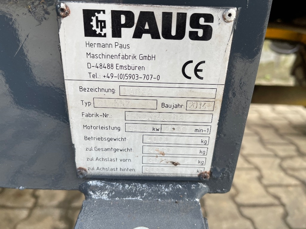 Wiellader Paus RL 552
