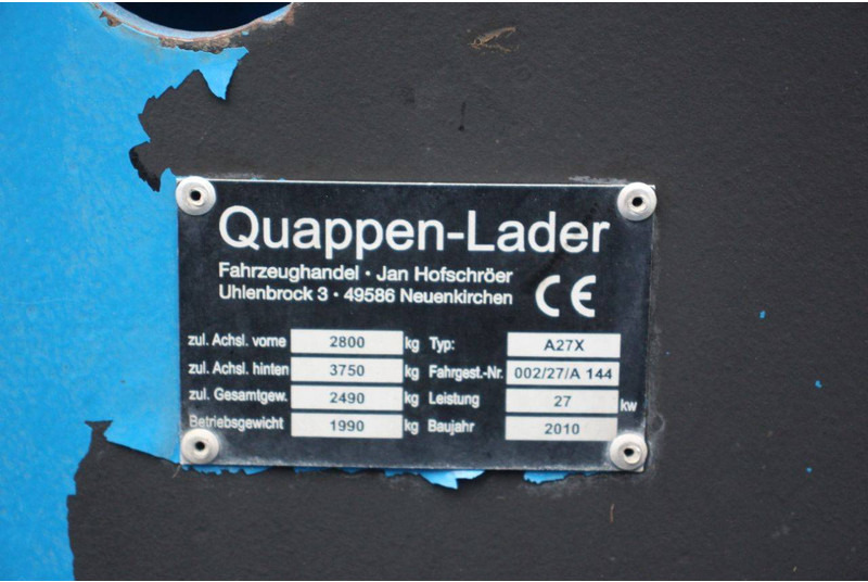 Wiellader Quappen A27X