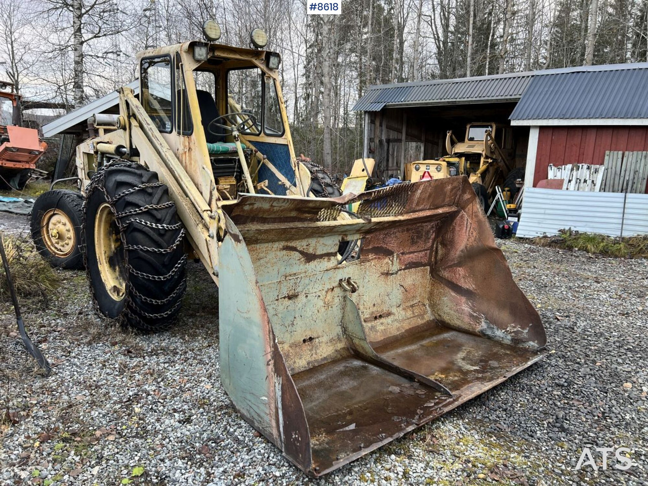 Wiellader Rear Loader VOLVO BM 350 (SEE VIDEOS)
