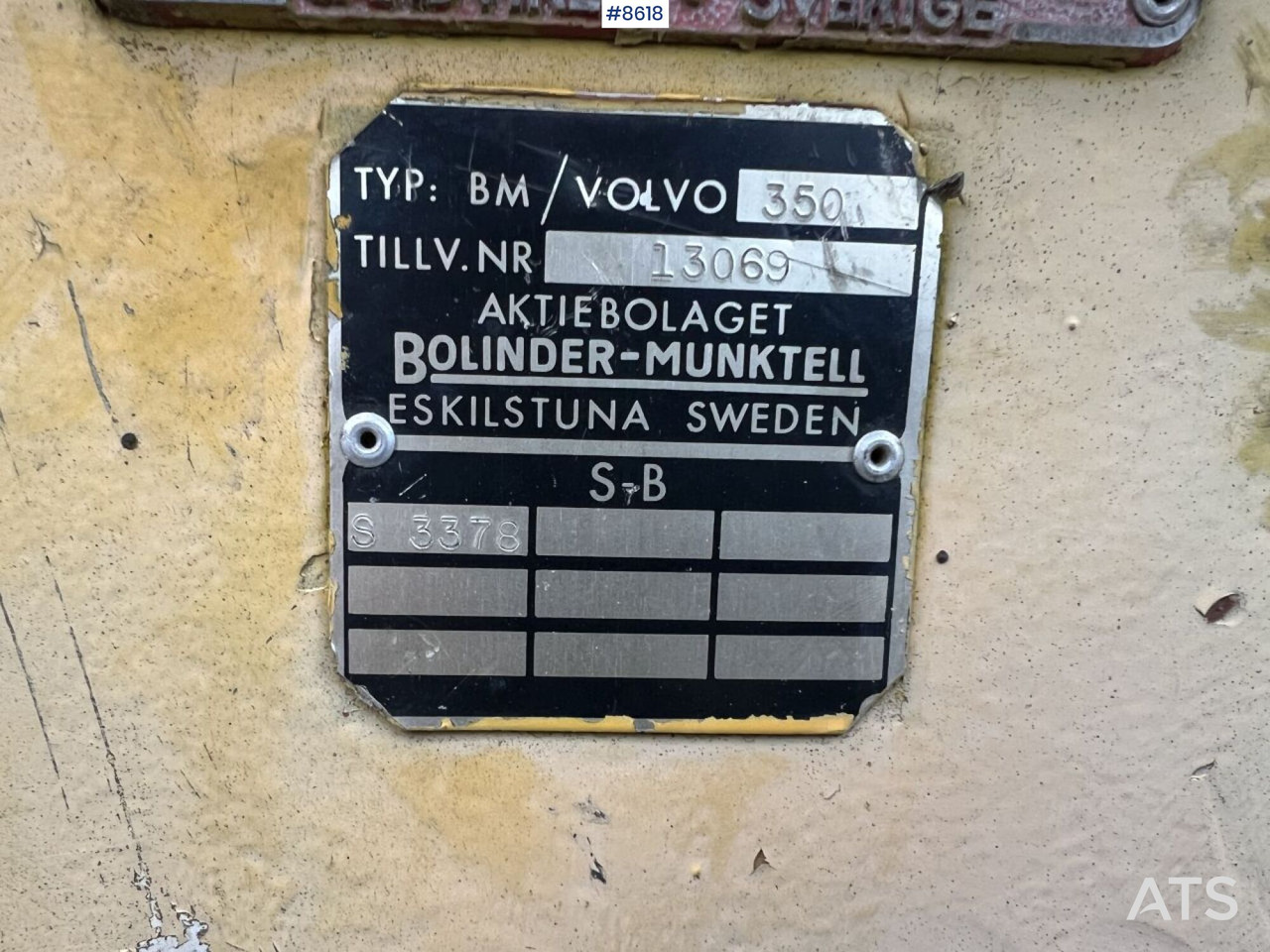 Wiellader Rear Loader VOLVO BM 350 (SEE VIDEOS)