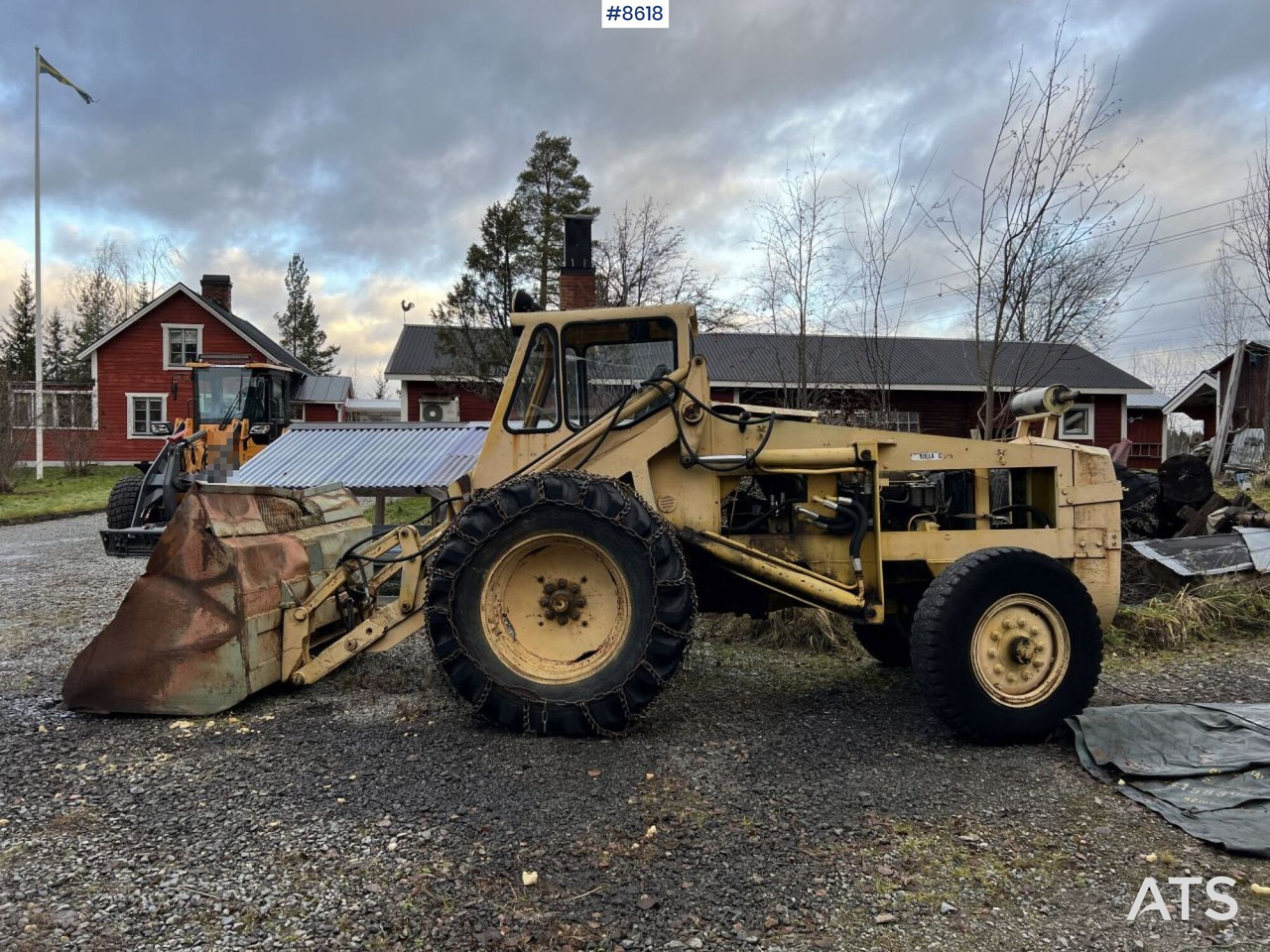 Wiellader Rear Loader VOLVO BM 350 (SEE VIDEOS)