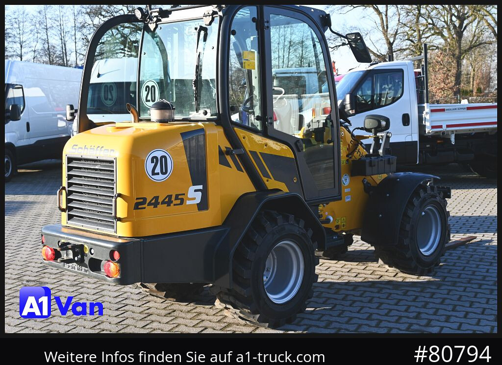 Wiellader SCHAEFFER Schäffer 2445S Hoflader, Gabel, 127 Bstd.