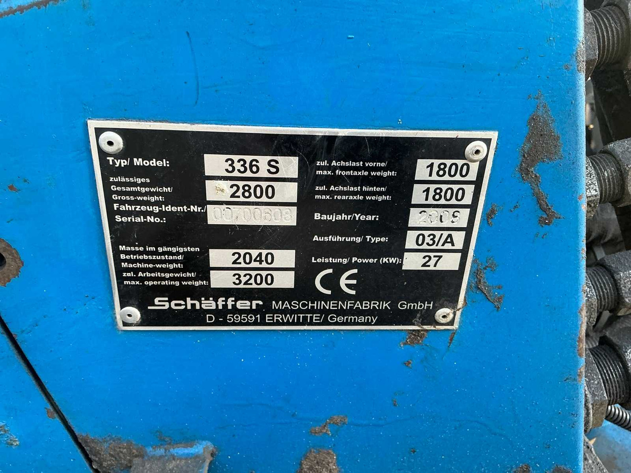 Wiellader SCHÄFFER 336S WHEEL LOADER / ARTICULATED LOADER