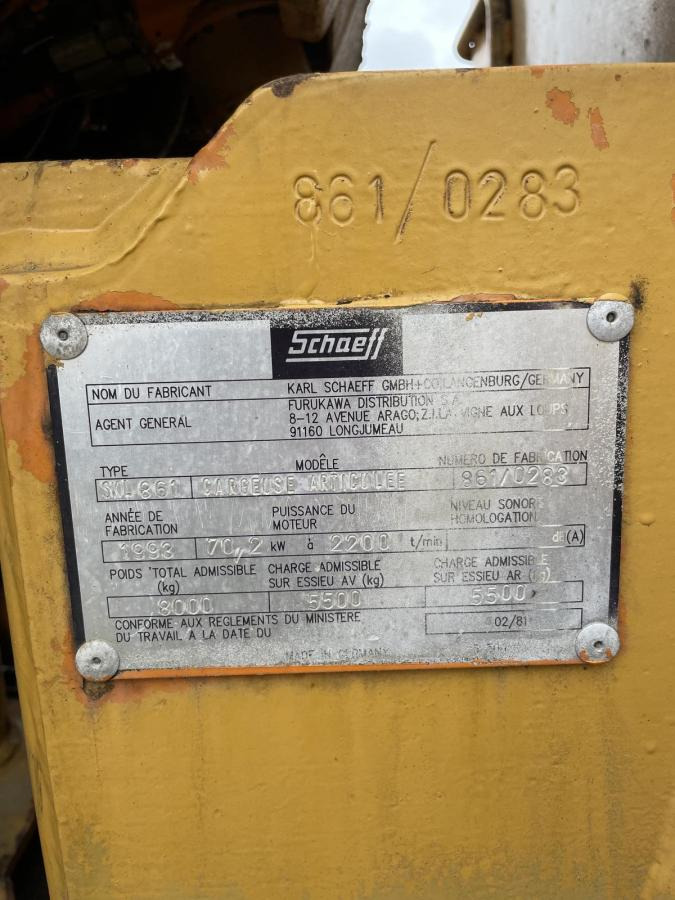 Wiellader Schaeff SJK 861