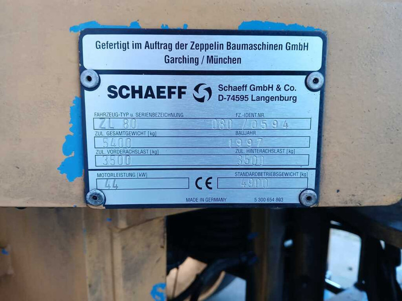 Wiellader Schaeff ZL 80
