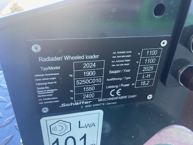 Wiellader Schäffer Hoflader Typ 2024