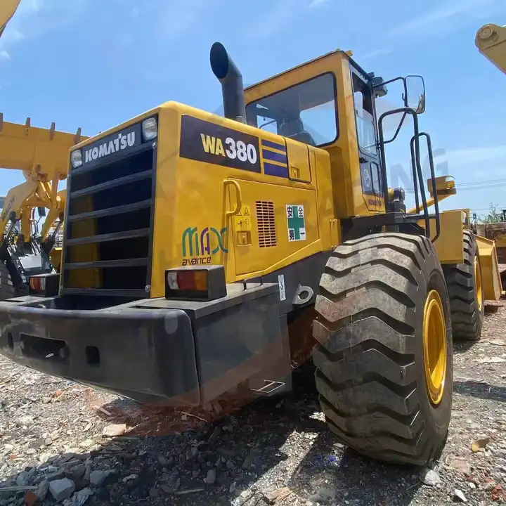 Wiellader Second Hand Japan Made Komatsu Wa380-3 Front Loader Used Original Painting Komatsu Wa 380-3 in Stock for Sale