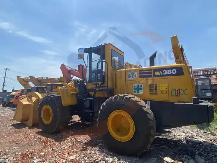 Wiellader Second Hand Japan Made Komatsu Wa380-3 Front Loader Used Original Painting Komatsu Wa 380-3 in Stock for Sale