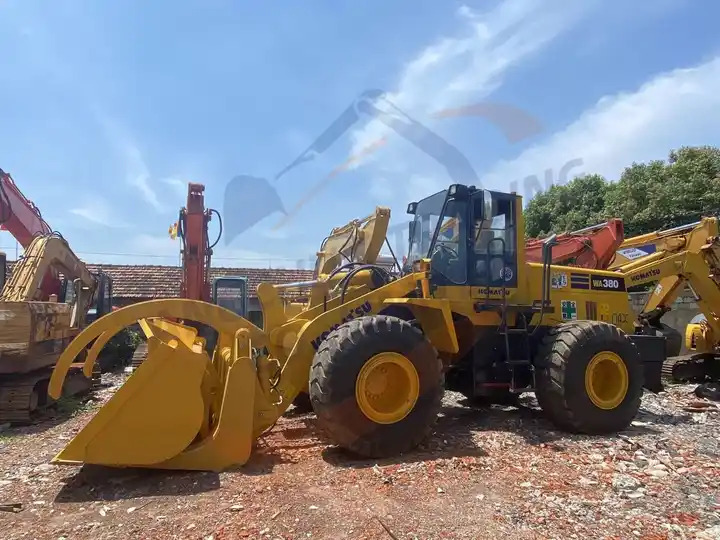 Wiellader Second Hand Japan Made Komatsu Wa380-3 Front Loader Used Original Painting Komatsu Wa 380-3 in Stock for Sale