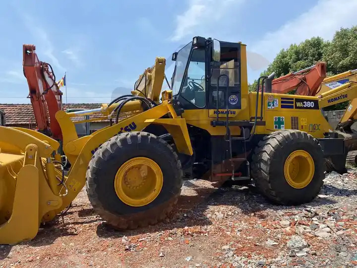 Wiellader Second Hand Japan Made Komatsu Wa380-3 Front Loader Used Original Painting Komatsu Wa 380-3 in Stock for Sale