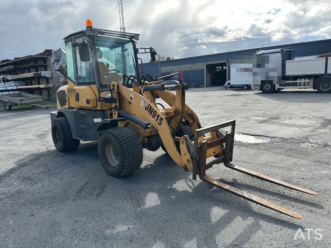 Wiellader Sino JN 915 hjullaster m/ skuffe og pallegafler. Sertifisert!