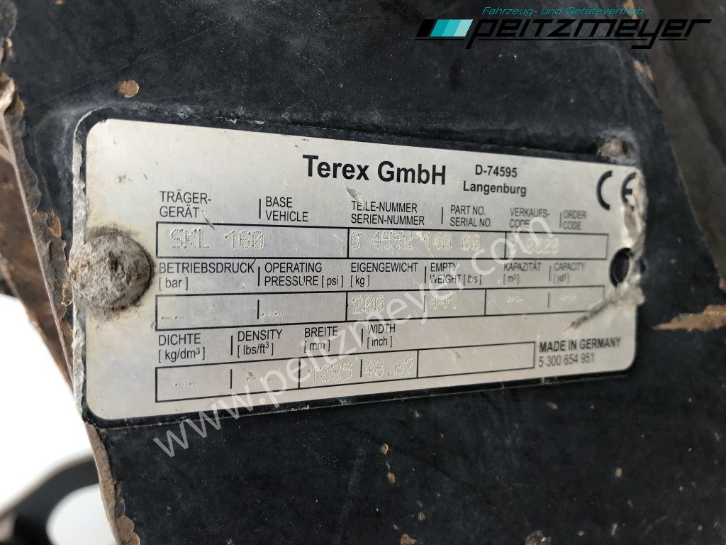 Wiellader TEREX Radlader TL 160 Schaufel + Gabel