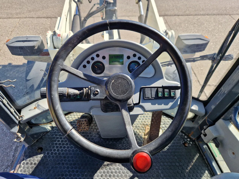 Wiellader Terex TL80 palletvorken en 4in1-bak