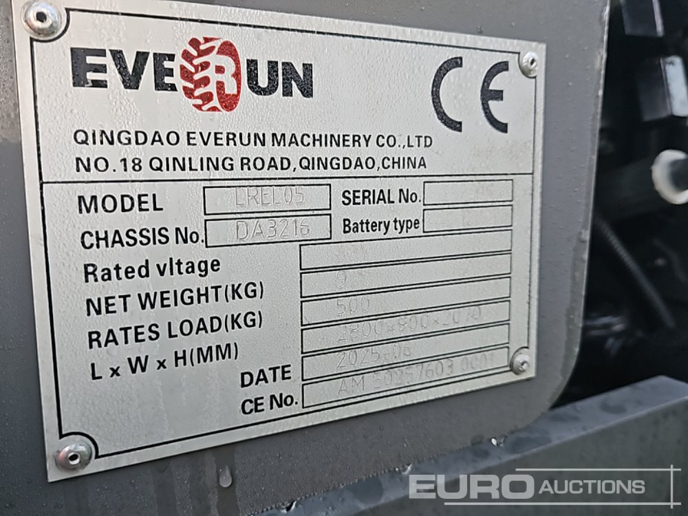 Wiellader Unused 2025 Everun EREL05