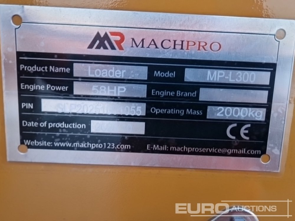 Wiellader Unused 2025 Machpro MP-L300