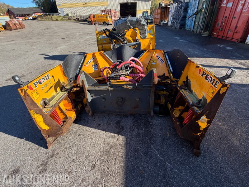 Wiellader VINTERMASKIN 2019 Vilakone wille 865 hjullaster - Vingeplog - Snøfreser - Strøskuffe