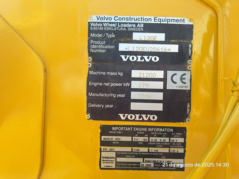 Wiellader VOLVO L120E