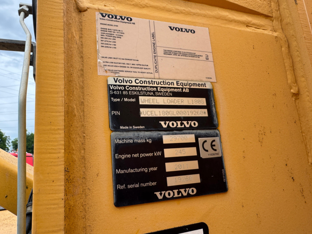 Wiellader VOLVO L180G