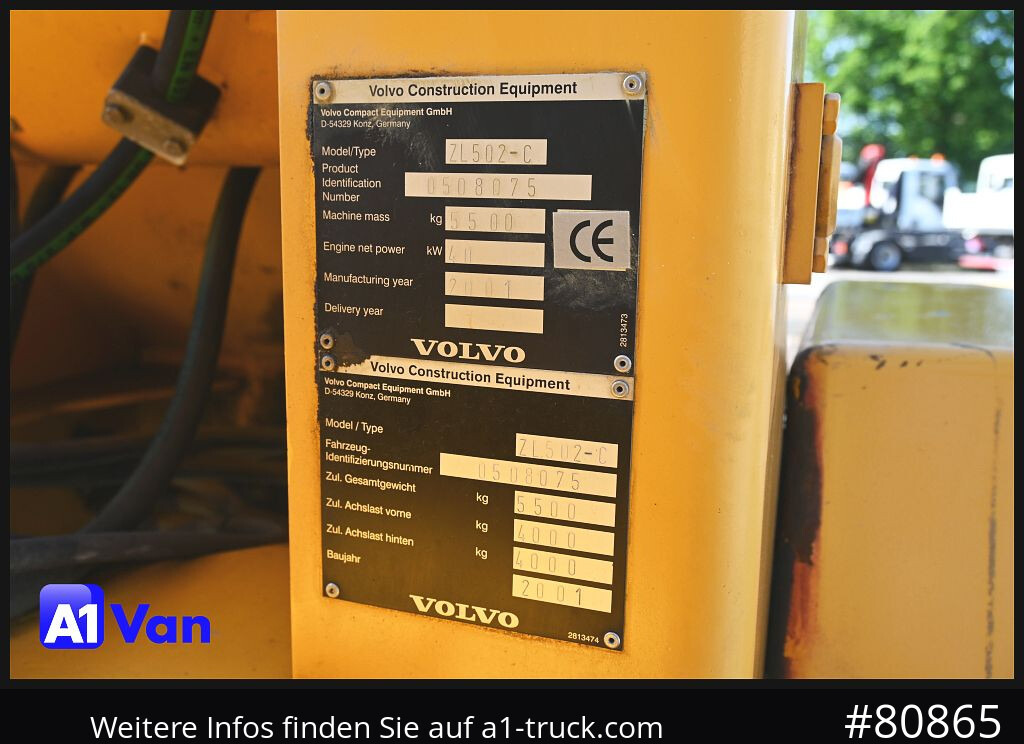 Wiellader VOLVO Volvo  ZL 502-C