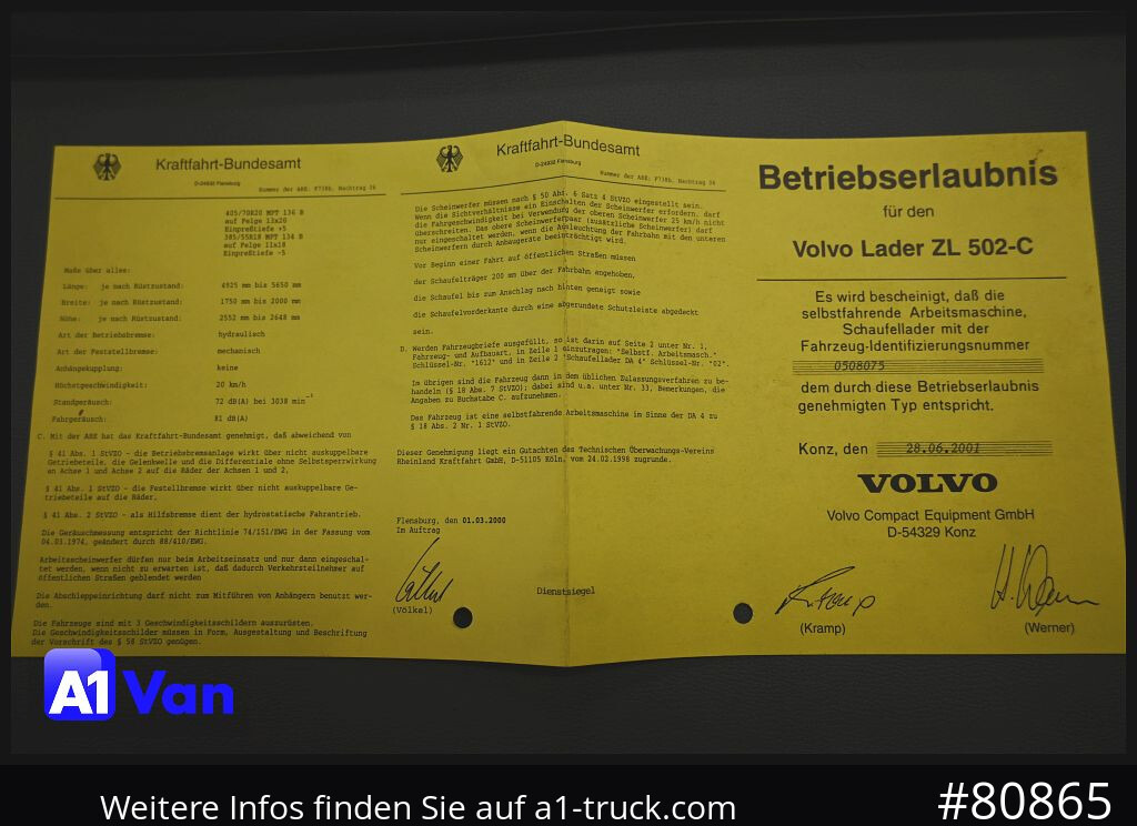 Wiellader VOLVO Volvo  ZL 502-C