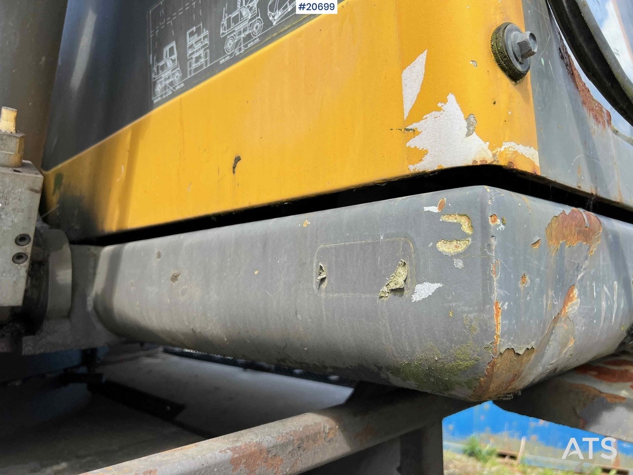 Wiellader Volvo EW160B hjulmaskin m/ støtte bein og skjær