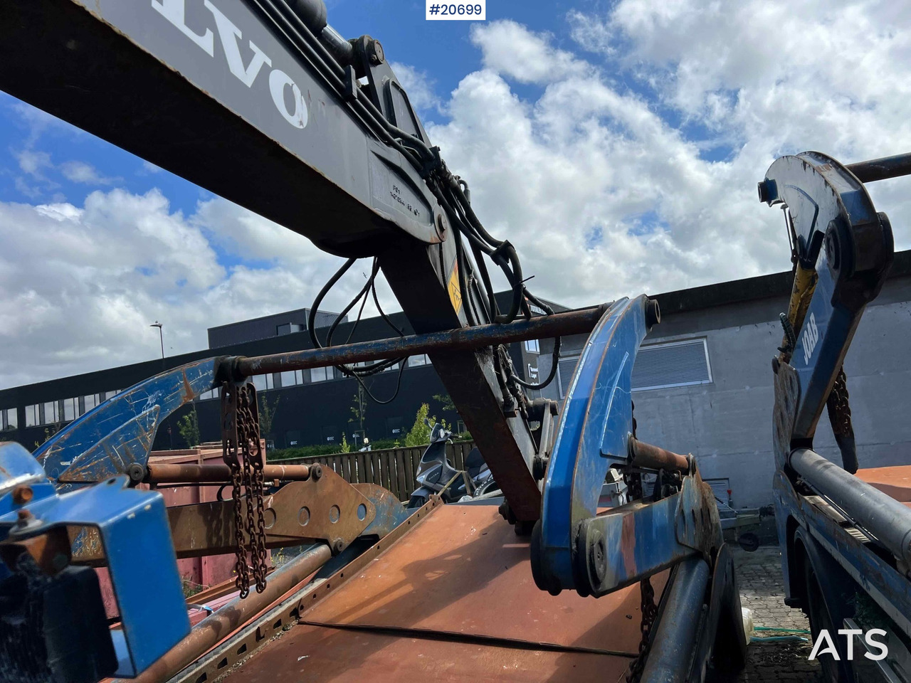 Wiellader Volvo EW160B hjulmaskin m/ støtte bein og skjær