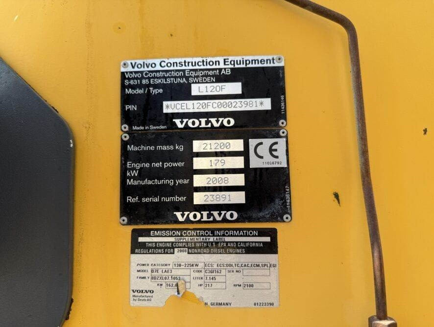 Wiellader Volvo L120F