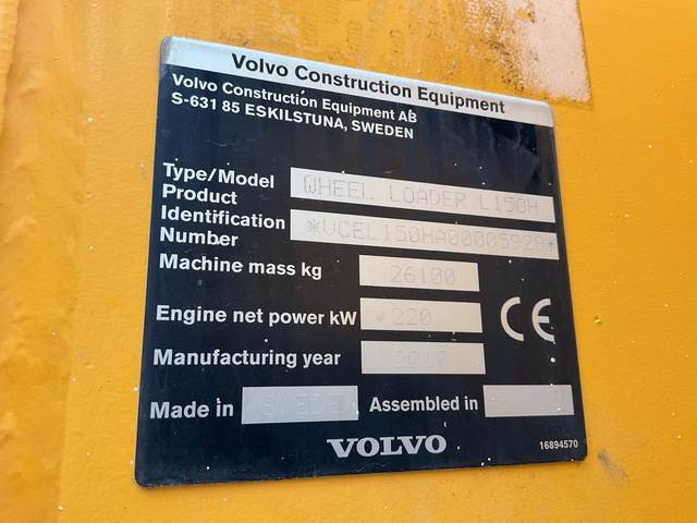 Wiellader Volvo L150H