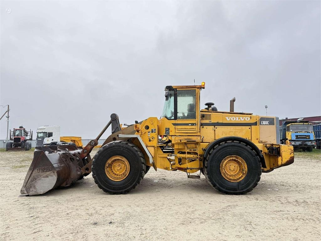 Wiellader Volvo L180C quick coupler