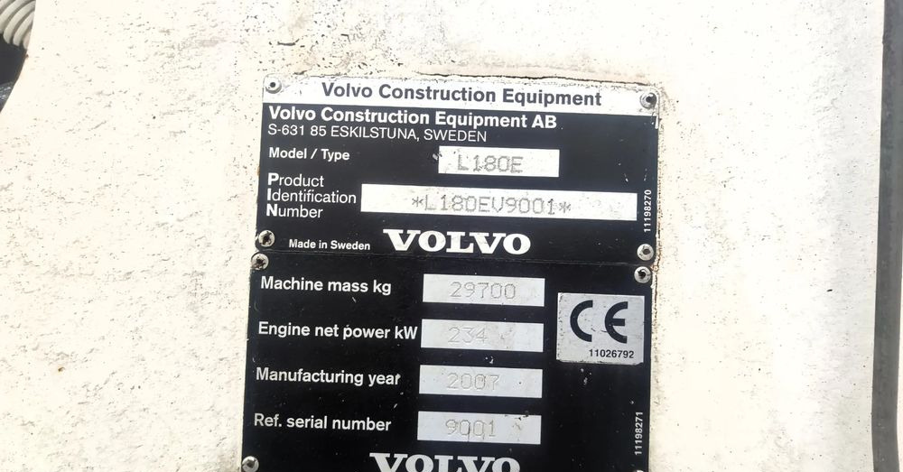 Wiellader Volvo L180E