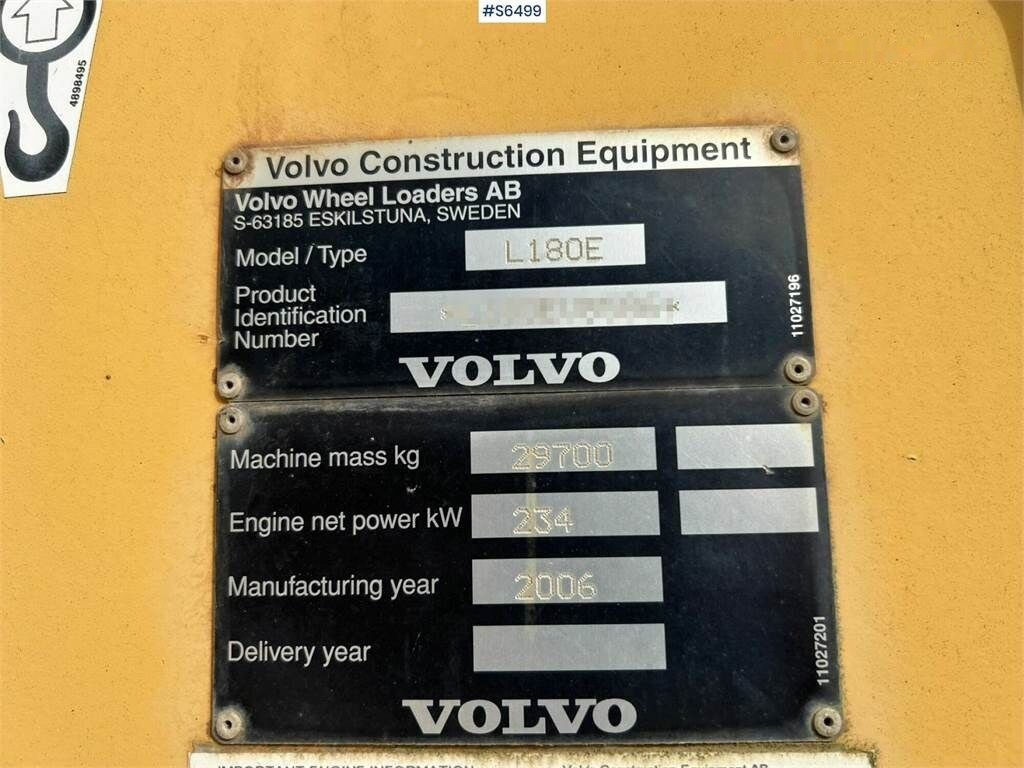 Wiellader Volvo L180 E