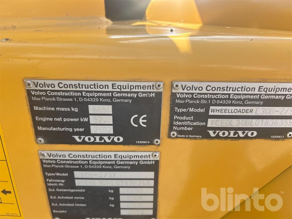 Wiellader Volvo L30B Pro -  3 Redskap & Hjul