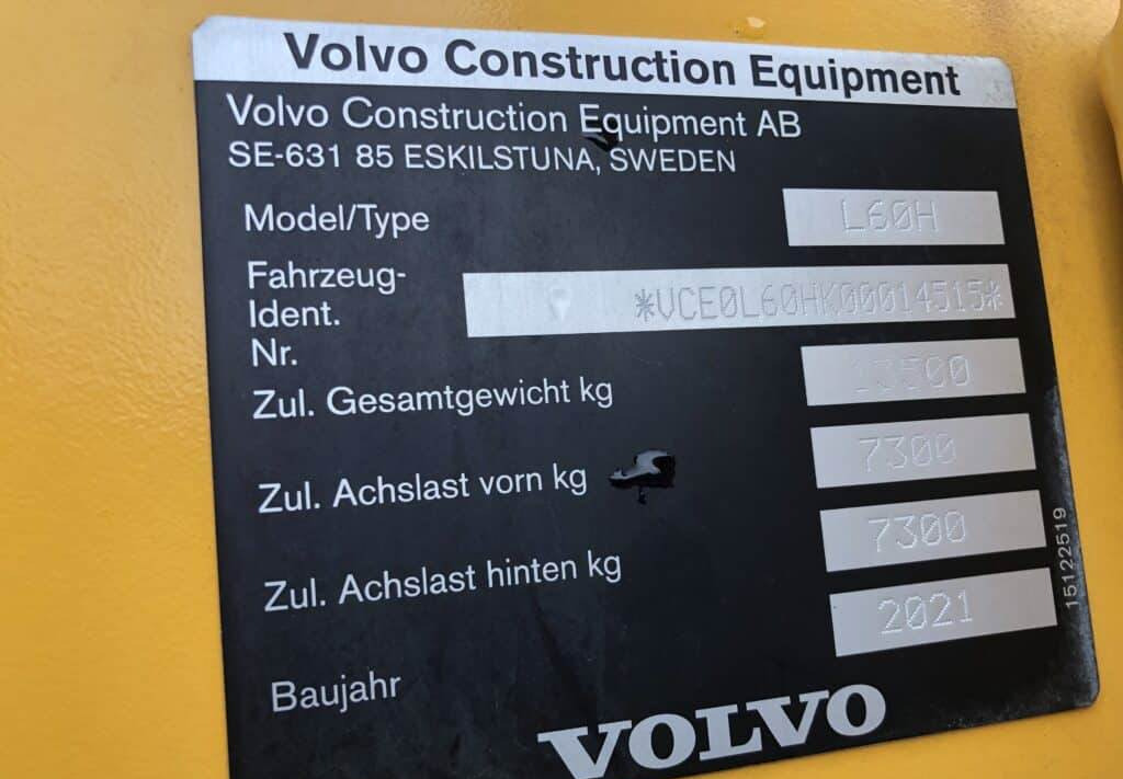 Wiellader Volvo L60H
