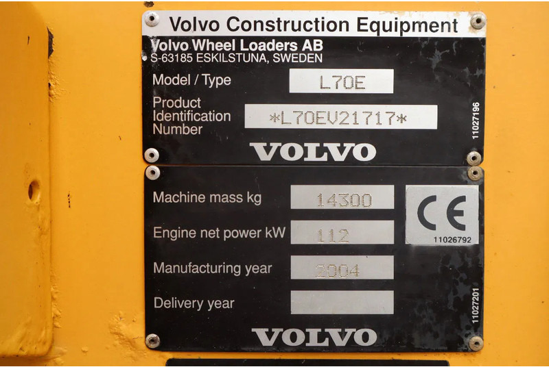 Wiellader Volvo L70E | BUCKET | QUICK COUPLER | EXTRA FUNCT | AIRCO