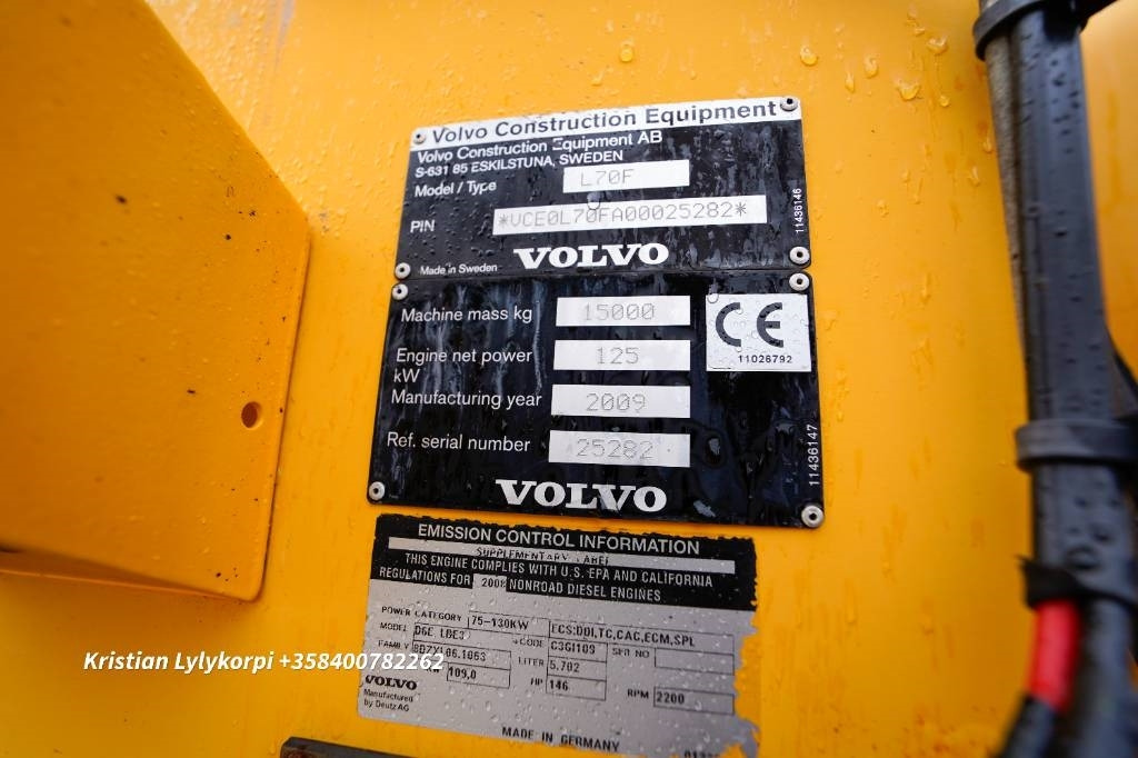 Wiellader Volvo L70F 3 ja 4hyd
